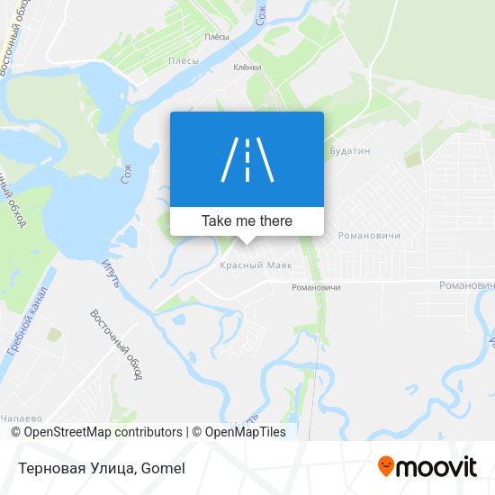 Терновая Улица map