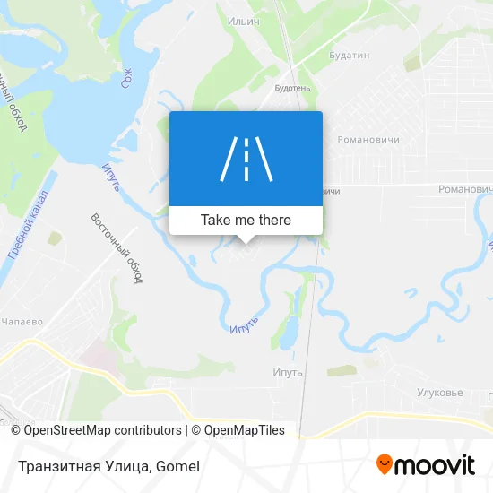 Транзитная Улица map