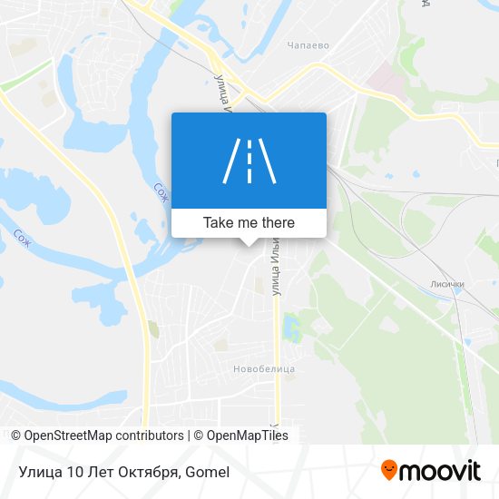 Улица 10 Лет Октября map