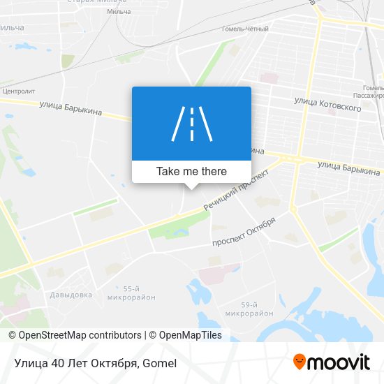 Улица 40 Лет Октября map