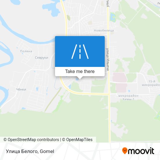 Улица Белого map
