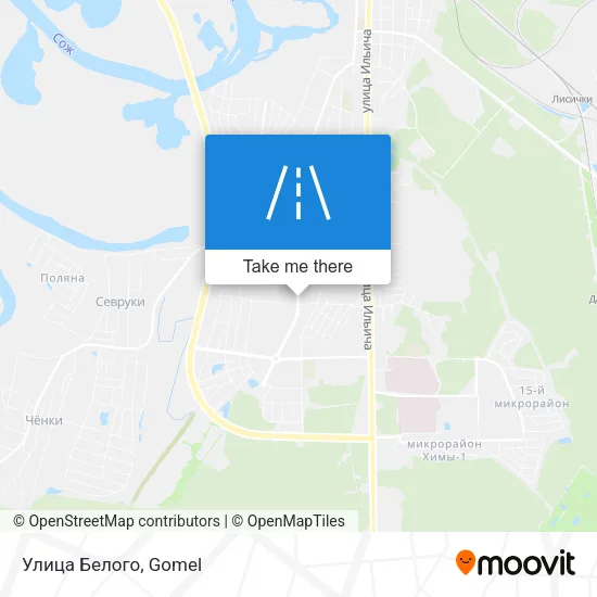 Улица Белого map