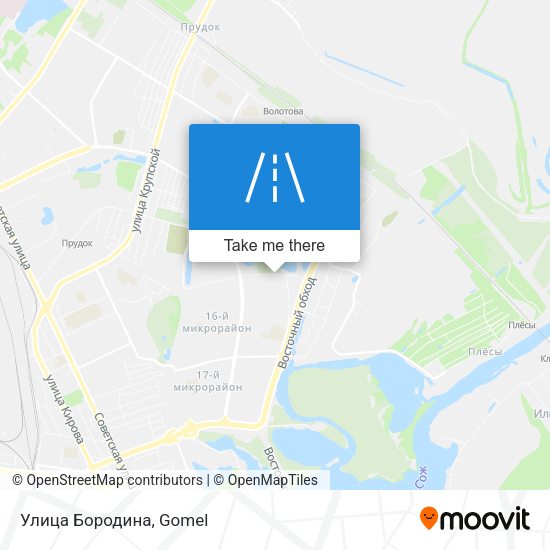 Улица Бородина map