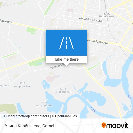 Улица Карбышева map