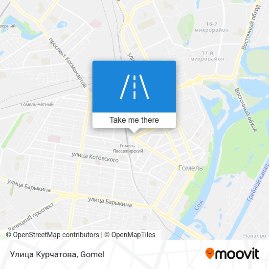 Улица Курчатова map