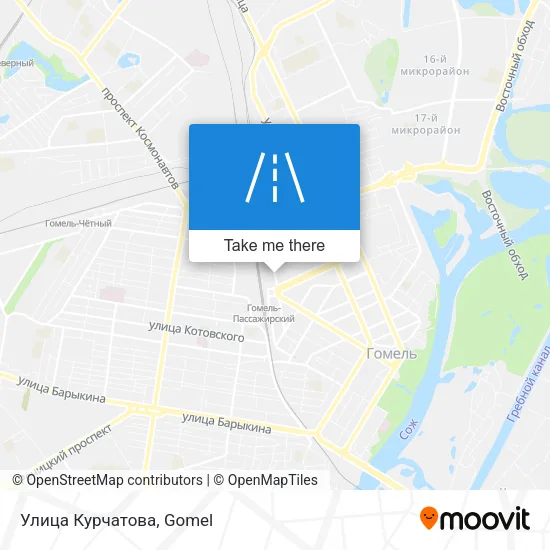 Улица Курчатова map