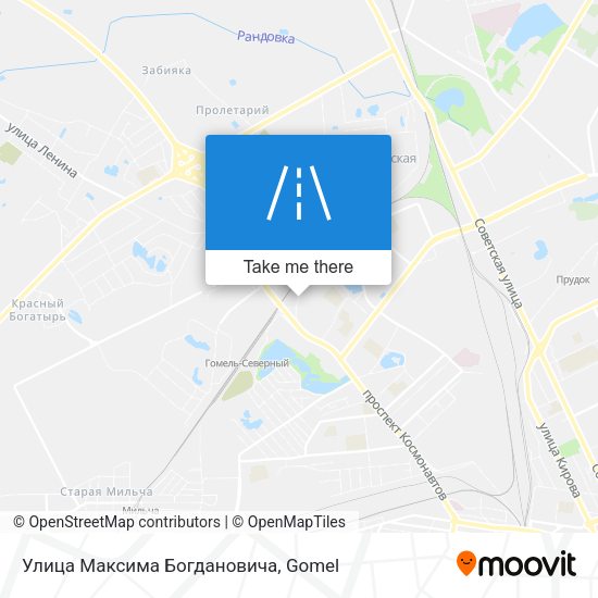 Улица Максима Богдановича map