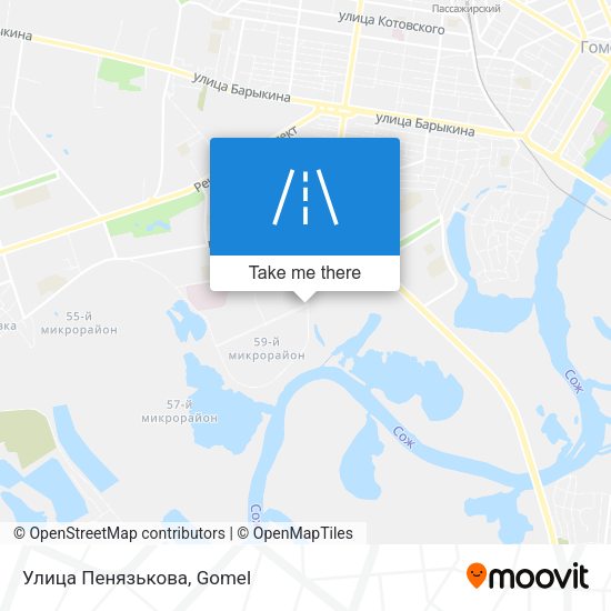 Улица Пенязькова map