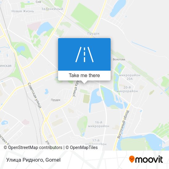 Улица Ридного map