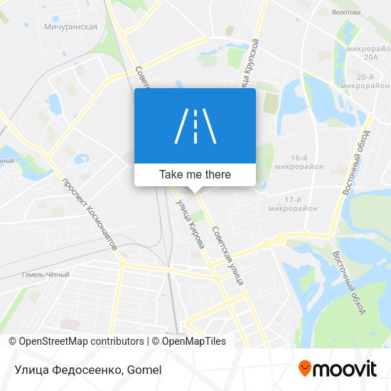 Улица Федосеенко map