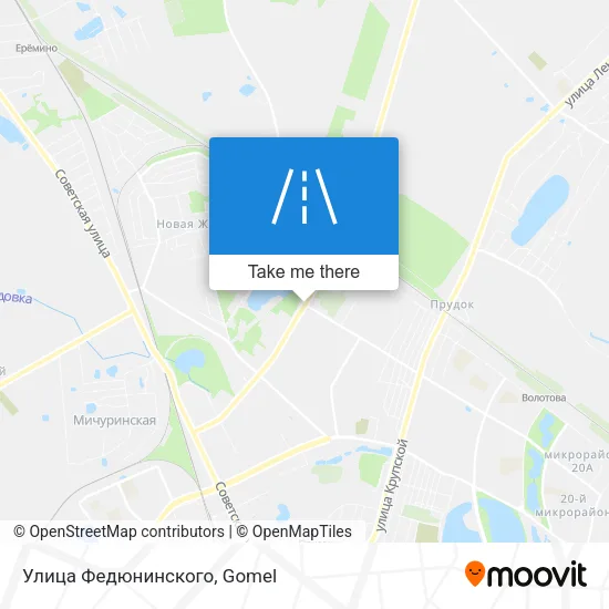 Улица Федюнинского map