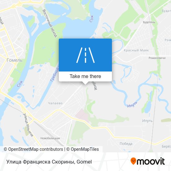 Улица Франциска Скорины map