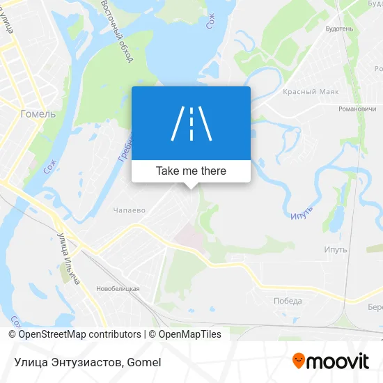 Улица Энтузиастов map