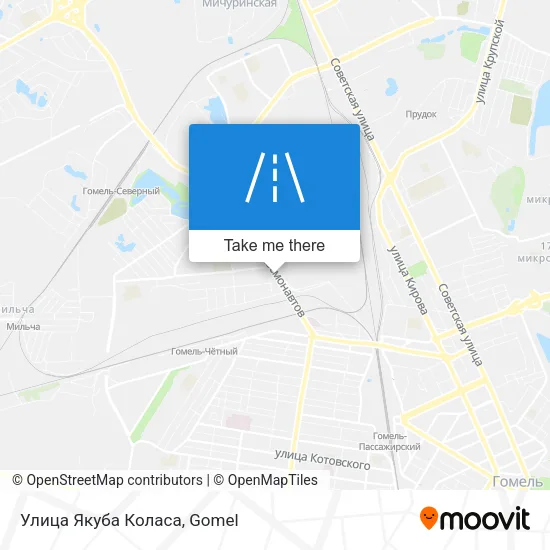 Улица Якуба Коласа map