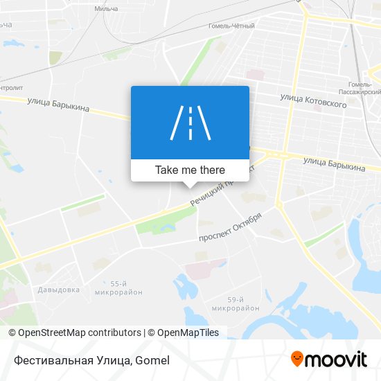 Фестивальная Улица map