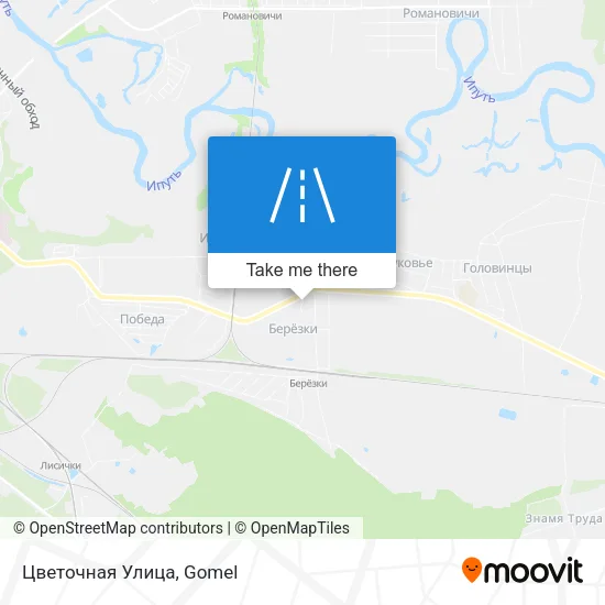 Цветочная Улица map