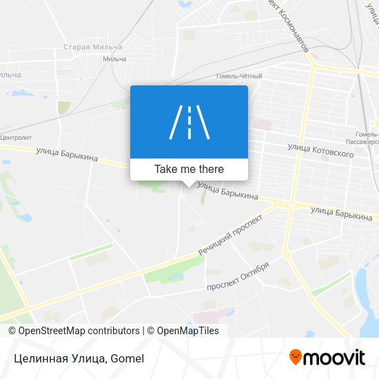 Целинная Улица map