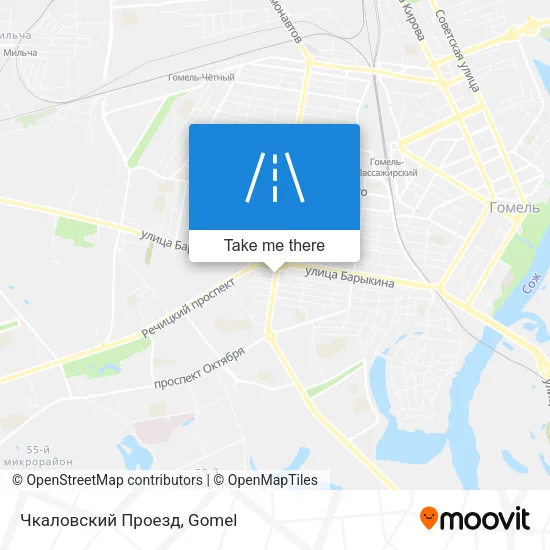 Чкаловский Проезд map