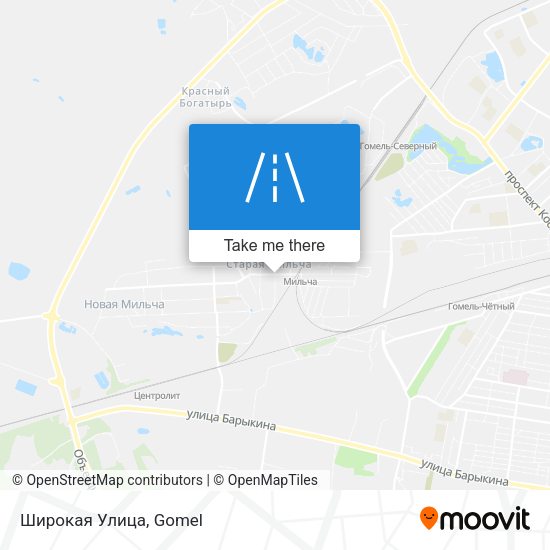 Широкая Улица map