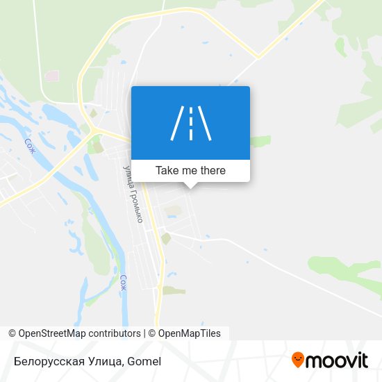 Белорусская Улица map