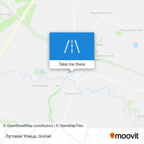 Луговая Улица map