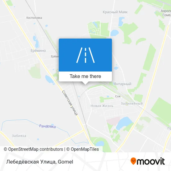 Лебедёвская Улица map