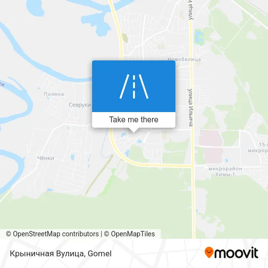 Крыничная Вулица map