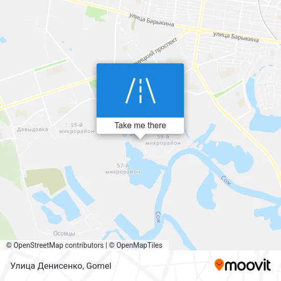 Улица Денисенко map