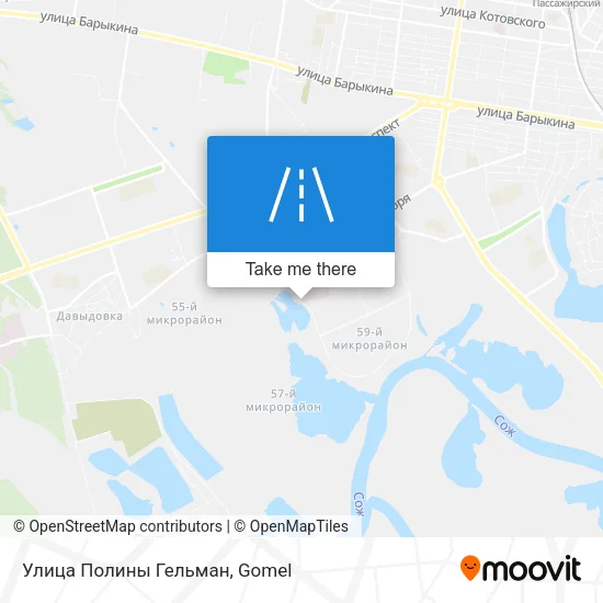 Улица Полины Гельман map