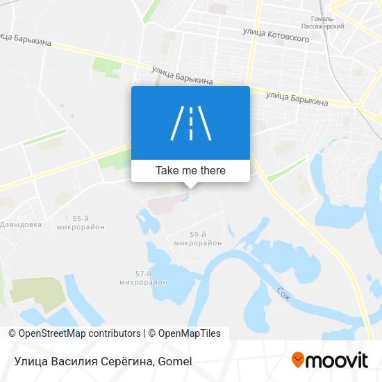 Улица Василия Серёгина map