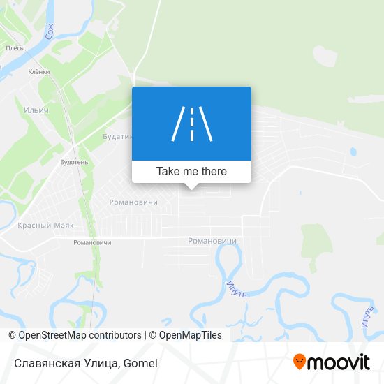 Славянская Улица map