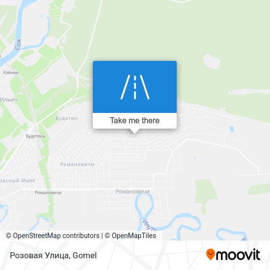 Розовая Улица map