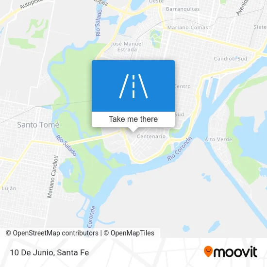 10 De Junio map