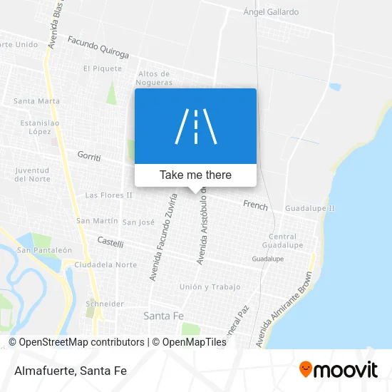 Almafuerte map