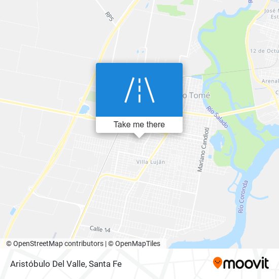 Aristóbulo Del Valle map