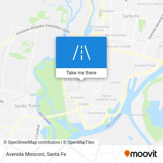 Avenida Mosconi map