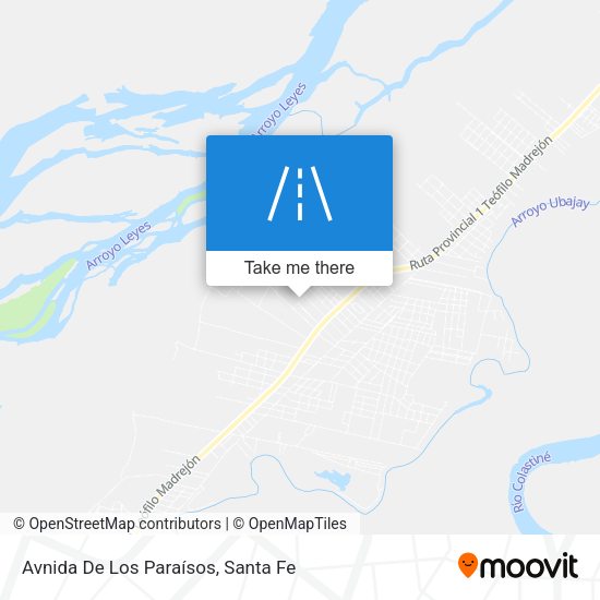 Mapa de Avnida De Los Paraísos