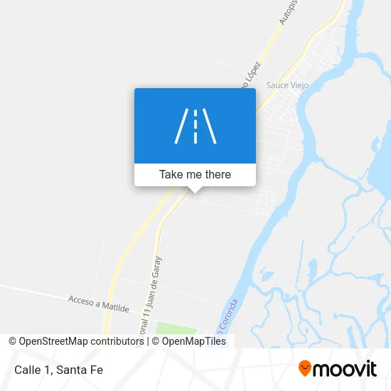 Calle 1 map