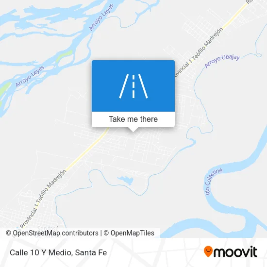 Calle 10 Y Medio map