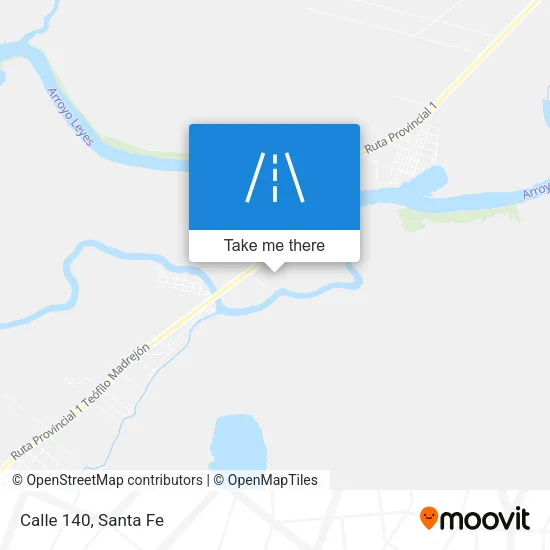 Calle 140 map