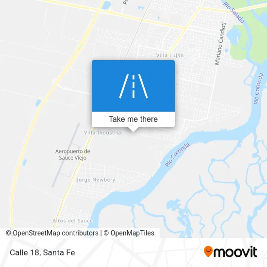 Calle 18 map