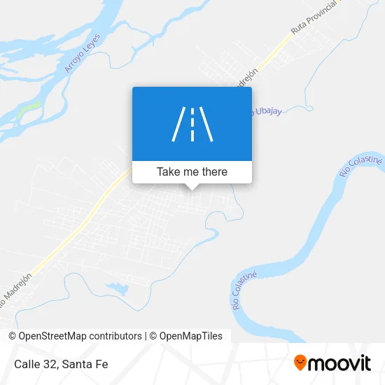 Calle 32 map