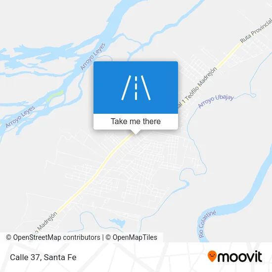 Calle 37 map