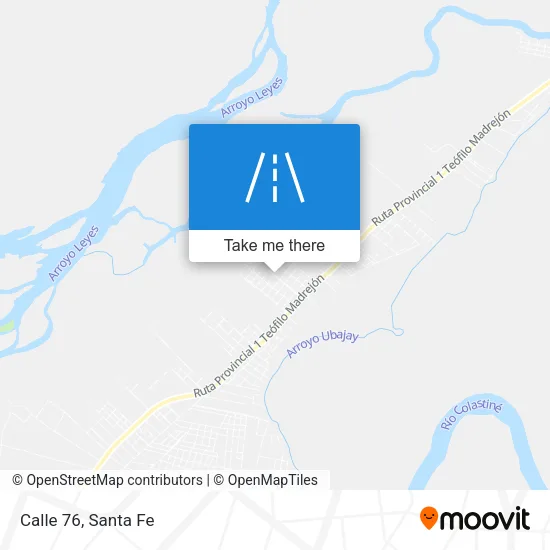 Calle 76 map