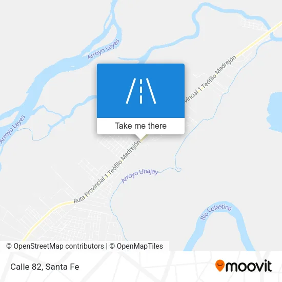 Calle 82 map