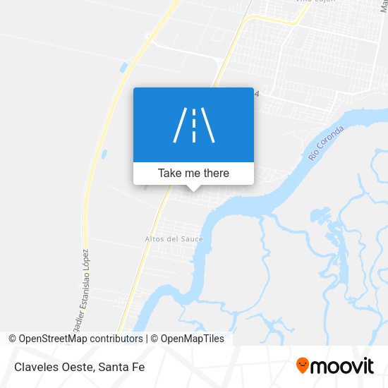 Mapa de Claveles Oeste