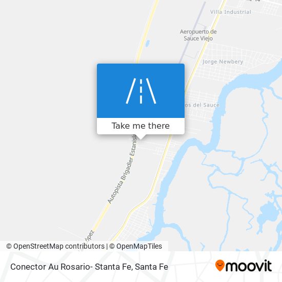 Conector Au Rosario- Stanta Fe map