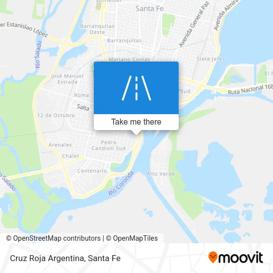 Cruz Roja Argentina map