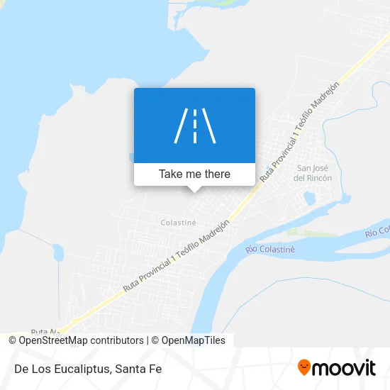 De Los Eucaliptus map