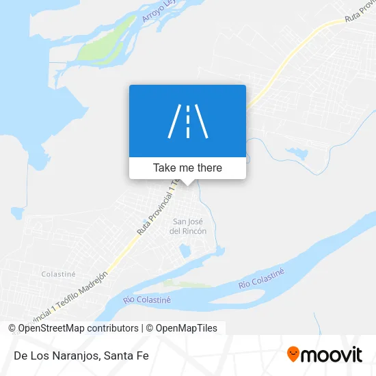 De Los Naranjos map